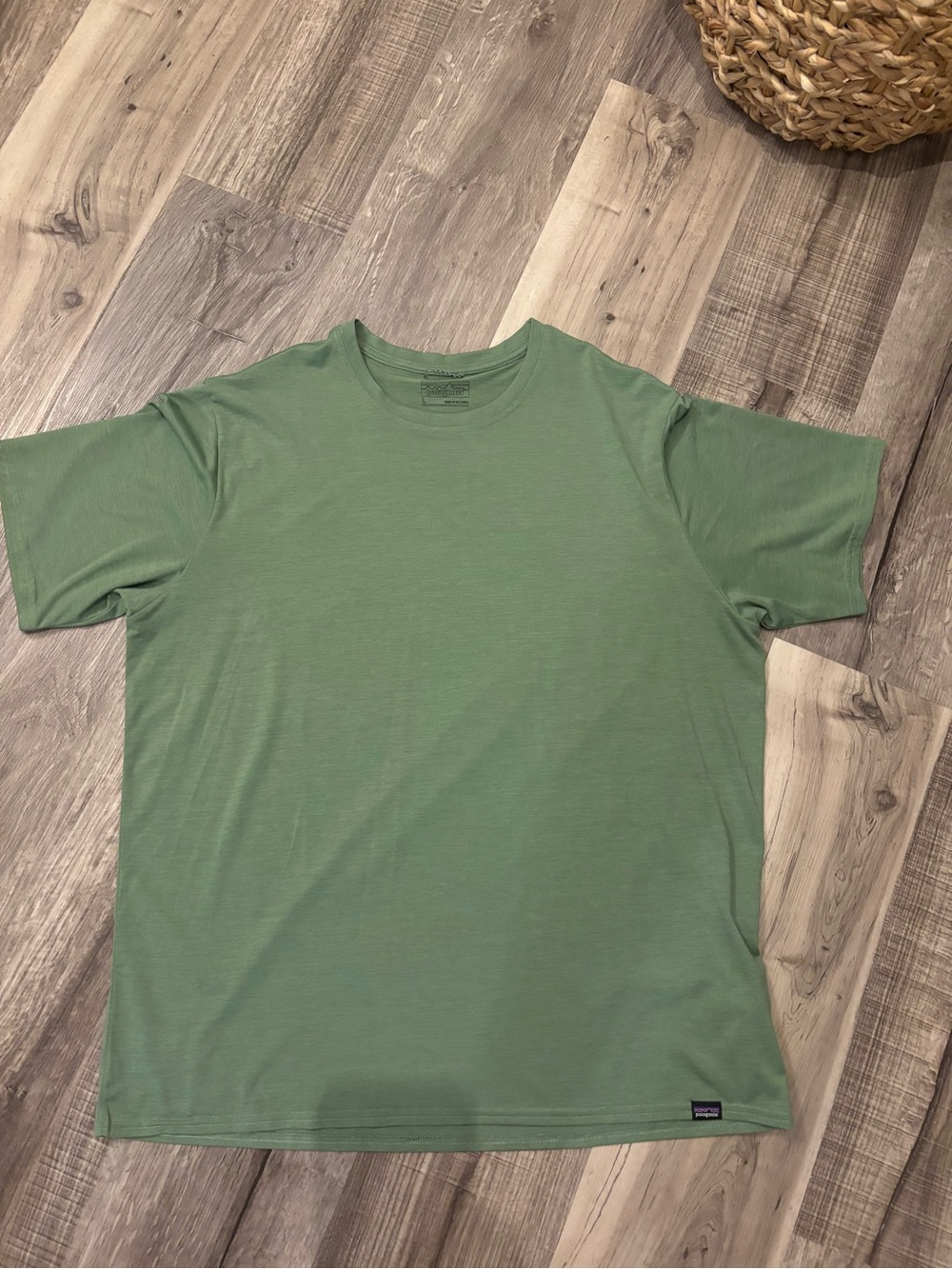 Patagonia Men's Crew Tee in Sage Green